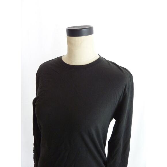 NWT Everlane Uniform Long Sleeve in Black T Shirt Small - Picture 5 of 7